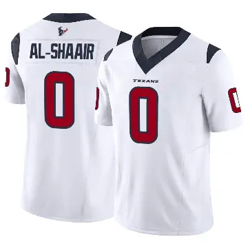 ＃0 Men's Azeez Al-Shaair White Limited Houston Texans Vapor F.U.S.E. Jersey