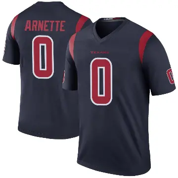 ＃0 Men's Damon Arnette Navy Legend Houston Texans Color Rush Jersey