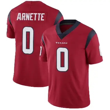＃0 Men's Damon Arnette Red Limited Houston Texans Alternate Vapor Untouchable Jersey