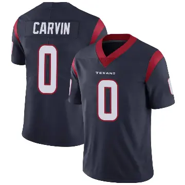 ＃0 Men's Jerome Carvin Navy Blue Limited Houston Texans Team Color Vapor Untouchable Jersey