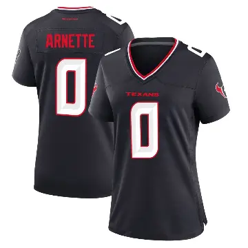 ＃0 Women's Damon Arnette Navy Game Houston Texans Team Jersey