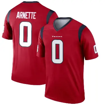 ＃0 Youth Damon Arnette Red Legend Houston Texans Jersey