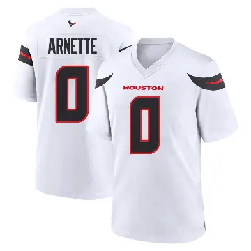 ＃0 Youth Damon Arnette White Game Houston Texans Jersey