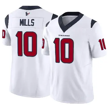 ＃10 Men's Davis Mills White Limited Houston Texans Vapor F.U.S.E. Jersey