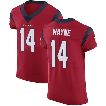 ＃14 Men's Jared Wayne Red Elite Houston Texans Alternate Vapor Untouchable Jersey