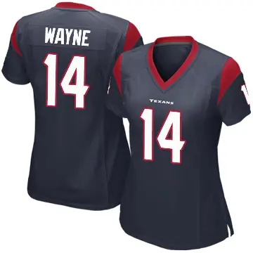 ＃14 Women's Jared Wayne Navy Blue Game Houston Texans Team Color Jersey