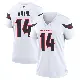 ＃14 Women's Jared Wayne White Game Houston Texans Jersey