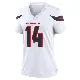 ＃14 Women's Jared Wayne White Game Houston Texans Jersey