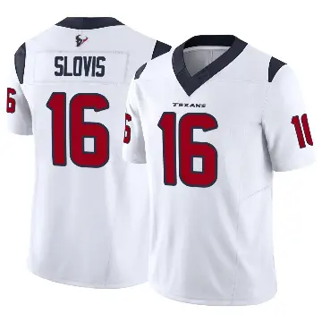 ＃16 Men's Kedon Slovis White Limited Houston Texans Vapor F.U.S.E. Jersey