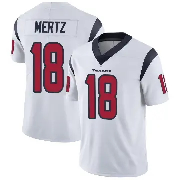 ＃18 Men's Graham Mertz White Limited Houston Texans Vapor Untouchable Jersey