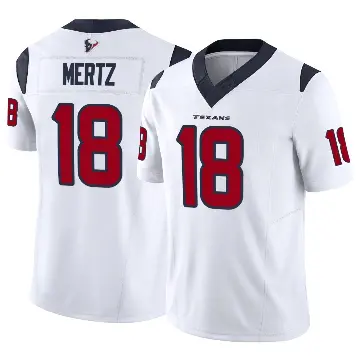 ＃18 Youth Graham Mertz White Limited Houston Texans Vapor F.U.S.E. Jersey
