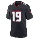 ＃19 Men's Xavier Hutchinson Navy Game Houston Texans Team Jersey