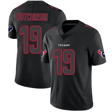 ＃19 Youth Xavier Hutchinson Black Impact Limited Houston Texans Jersey