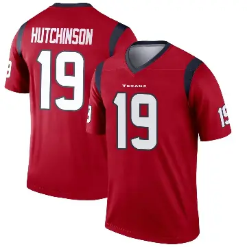 ＃19 Youth Xavier Hutchinson Red Legend Houston Texans Jersey