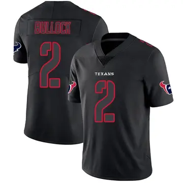 ＃2 Men's Calen Bullock Black Impact Limited Houston Texans Jersey