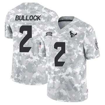 ＃2 Youth Calen Bullock Arctic Camo Limited Houston Texans 2024 Salute to Service Jersey