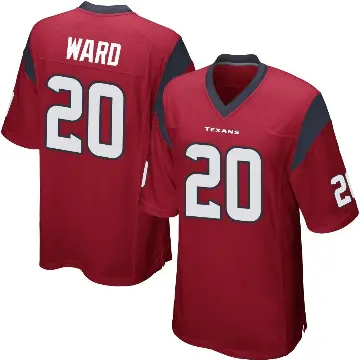 ＃20 Men's Jimmie Ward Red Game Houston Texans Alternate Jersey