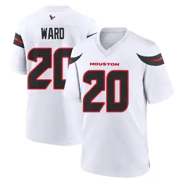 ＃20 Men's Jimmie Ward White Game Houston Texans Jersey