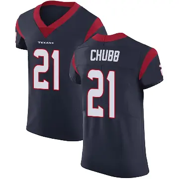 ＃21 Men's Nick Chubb Navy Blue Elite Houston Texans Team Color Vapor Untouchable Jersey