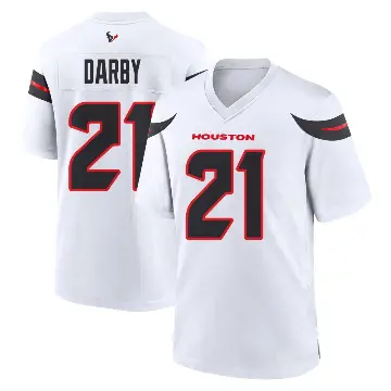 ＃21 Men's Ronald Darby White Game Houston Texans Jersey