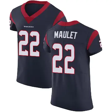 ＃22 Men's Arthur Maulet Navy Blue Elite Houston Texans Team Color Vapor Untouchable Jersey