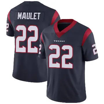 ＃22 Men's Arthur Maulet Navy Blue Limited Houston Texans Team Color Vapor Untouchable Jersey