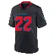 ＃22 Men's Arthur Maulet Navy Game Houston Texans 2nd Alternate Jersey