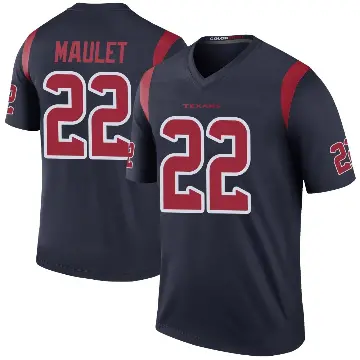 ＃22 Men's Arthur Maulet Navy Legend Houston Texans Color Rush Jersey