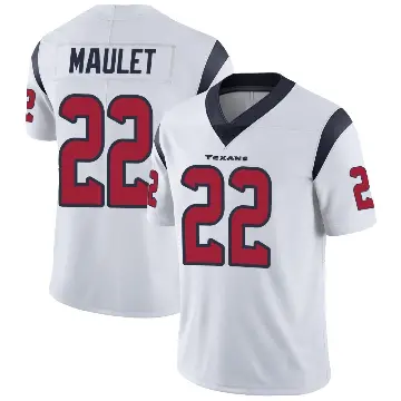 ＃22 Men's Arthur Maulet White Limited Houston Texans Vapor Untouchable Jersey