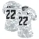 ＃22 Women's Arthur Maulet Arctic Camo Limited Houston Texans 2024 Salute to Service Jersey