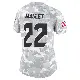 ＃22 Women's Arthur Maulet Arctic Camo Limited Houston Texans 2024 Salute to Service Jersey