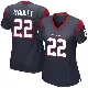 ＃22 Women's Arthur Maulet Navy Blue Game Houston Texans Team Color Jersey