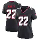 ＃22 Women's Arthur Maulet Navy Game Houston Texans Team Jersey