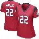 ＃22 Women's Arthur Maulet Red Game Houston Texans Alternate Jersey