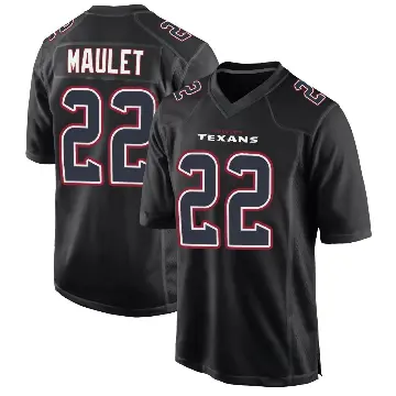 ＃22 Youth Arthur Maulet Black Game Houston Texans Fashion Jersey