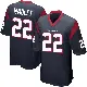 ＃22 Youth Arthur Maulet Navy Blue Game Houston Texans Team Color Jersey