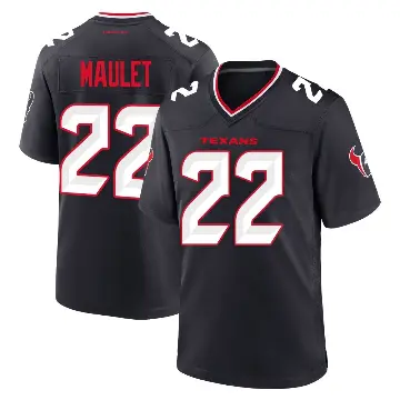 ＃22 Youth Arthur Maulet Navy Game Houston Texans Team Jersey