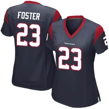＃23 Women's Arian Foster Navy Blue Game Houston Texans Team Color Jersey