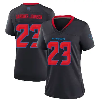 ＃23 Women's C.J. Gardner-Johnson Navy Game Houston Texans 2nd Alternate Jersey