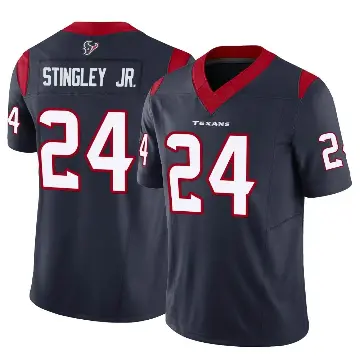 ＃24 Men's Derek Stingley Jr. Navy Limited Houston Texans Vapor F.U.S.E. Jersey