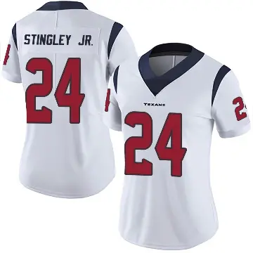 ＃24 Women's Derek Stingley Jr. White Limited Houston Texans Vapor Untouchable Jersey