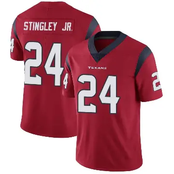 ＃24 Youth Derek Stingley Jr. Red Limited Houston Texans Alternate Vapor Untouchable Jersey