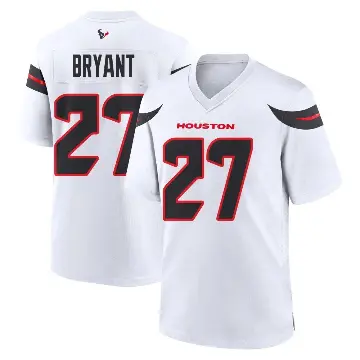 ＃27 Men's Myles Bryant White Game Houston Texans Jersey