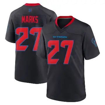 ＃27 Youth Woody Marks Navy Game Houston Texans 2nd Alternate Jersey
