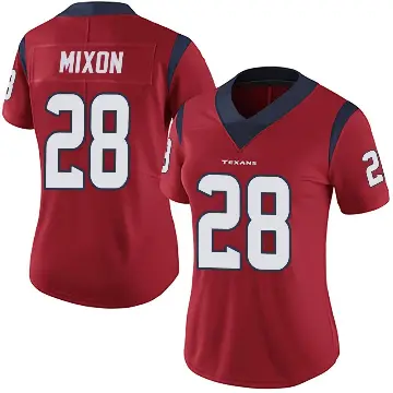 ＃28 Women's Joe Mixon Red Limited Houston Texans Alternate Vapor Untouchable Jersey