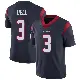 ＃3 Men's Tank Dell Navy Blue Limited Houston Texans Team Color Vapor Untouchable Jersey