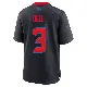＃3 Men's Tank Dell Navy Game Houston Texans 2nd Alternate Jersey