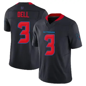 ＃3 Men's Tank Dell Navy Limited Houston Texans 2nd Alternate Vapor F.U.S.E. Jersey