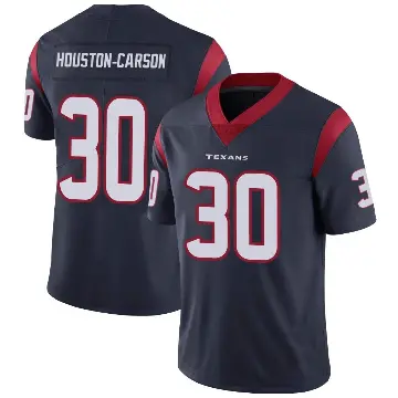 ＃30 Men's DeAndre Houston-Carson Navy Blue Limited Houston Texans DeAndre -Carson Team Color Vapor Untouchable Jersey