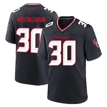 ＃30 Men's DeAndre Houston-Carson Navy Game Houston Texans DeAndre -Carson Team Jersey